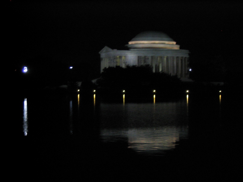 From the FDR Memorial, reflected