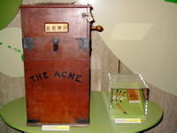 Acme voting machine, circa 1880, with ballot markers