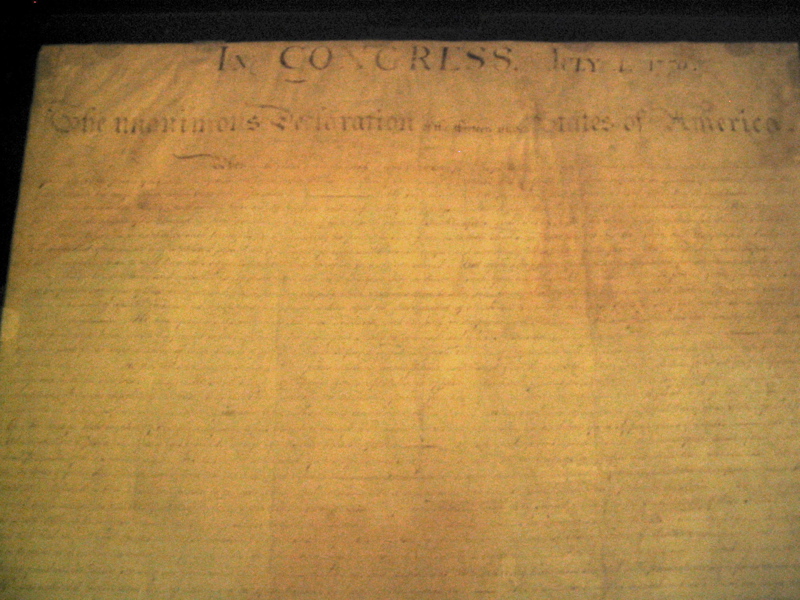 Declaration of Independence (top)