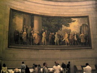 Mural on the left