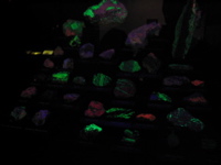 Minerals that Fluoresce (in the dark)