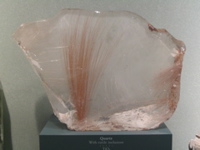 Quartz with rutile inclusions