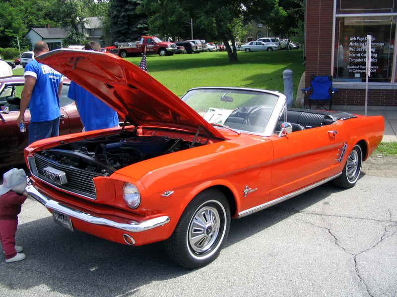 Orange Mustang Convertible