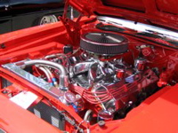 Red Plymouth Engine