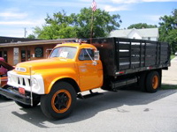 Orange Schinery Hauler Studebaker