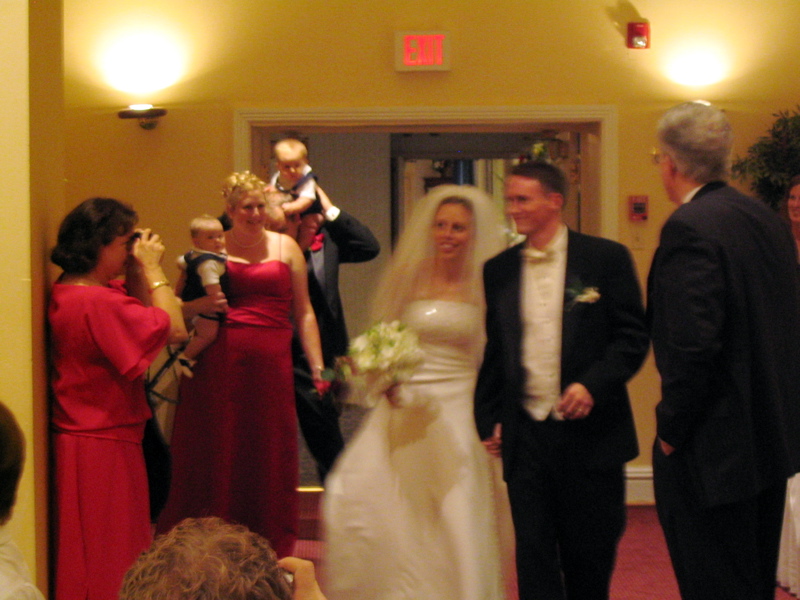 The Bride and Groom Enter