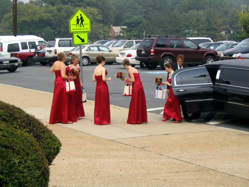 The Bridesmaids Arrive
