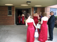 Bridesmaids Enter the Church