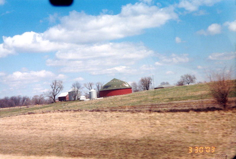 Cow & Chicken on Round Barn