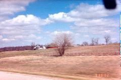 Cow & Chicken on Round Barn (distance)