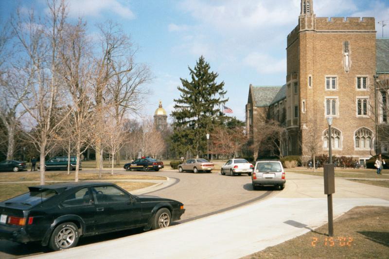 Law school on the right, Dome in the distance.