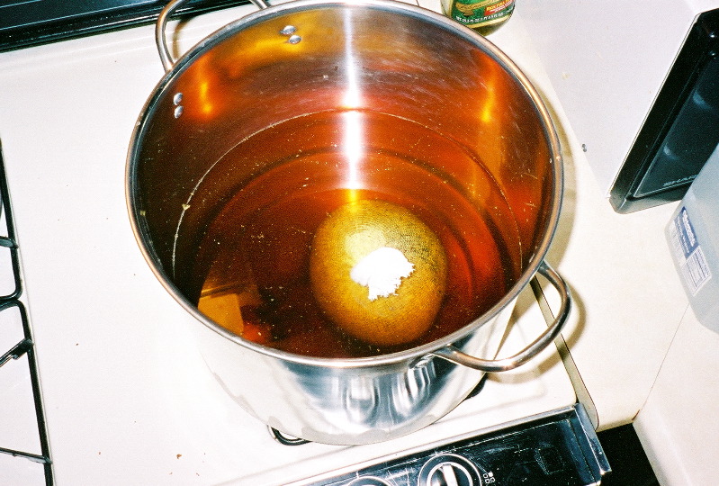 Making Wheat Tea