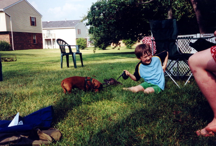 Boy and Dog