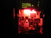 The Cabinet, Lit, Open
