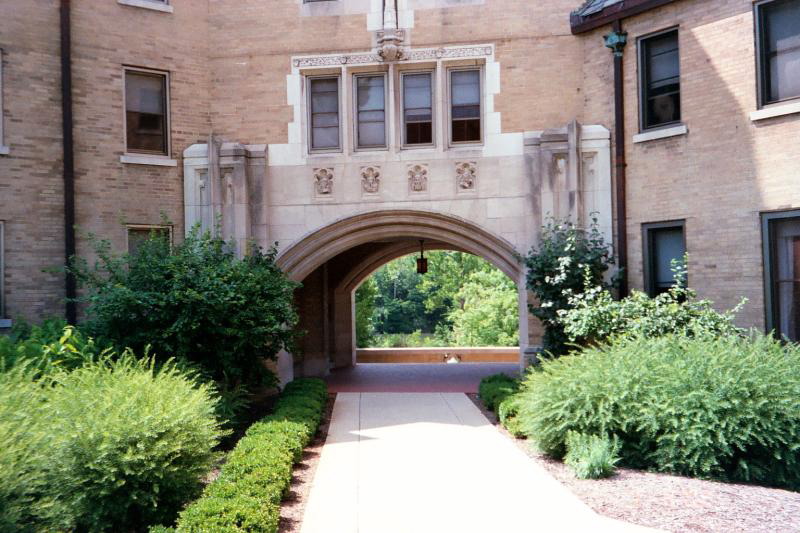 In between, an archway and nearly 200 years of parietals tradition.